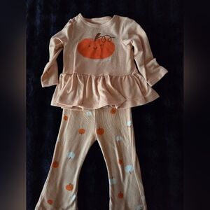 Cat & Jack Pumpkin Costume Set - Orange and Cream